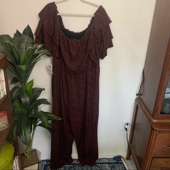NWT Gibson Latimer Off Shoulder Jumpsuit 3X - Picture 4 of 13